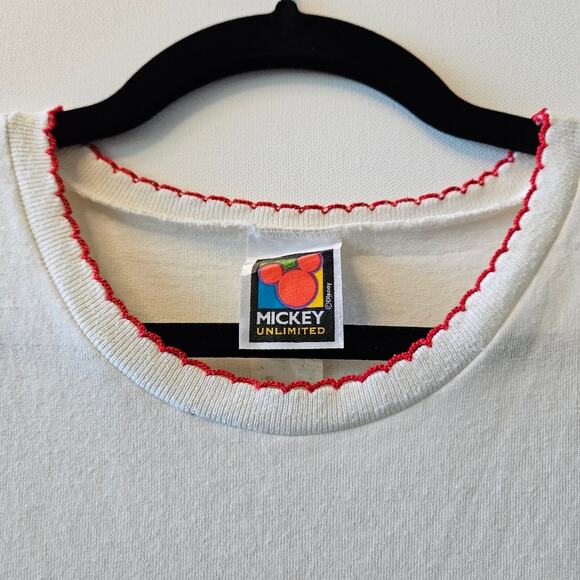 Vintage [Read/Flaw] 90s Disney Mickey Fresh Picked Sleepshirt One Size - Picture 3 of 10